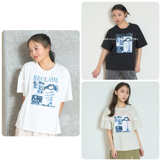 Lovetoxic Paris Print Top (140-160cm) for Girls (Summer) 