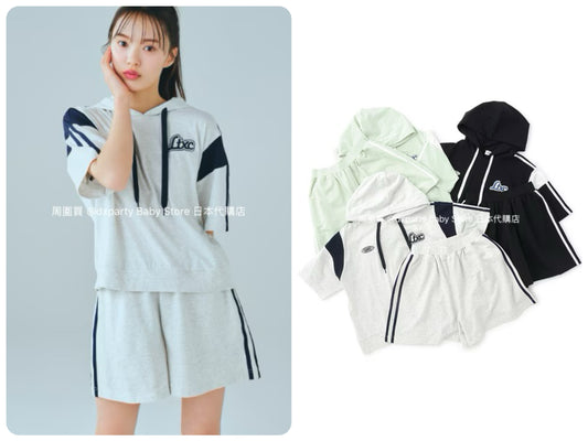 Lovetoxic Japanese Children's Clothing Two-Piece Sports Set (140-170cm) Girls Summer TOPS PANTS 