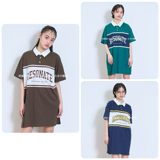 Lovetoxic Quick-Drying Rugby Polo Dress (140-170cm) for Girls (Summer Dress) 