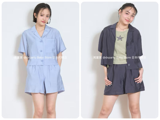 Lovetoxic Japanese Children's Clothing Two-Piece Shirt Set (140-160cm) Girls Summer TOPS PANTS 