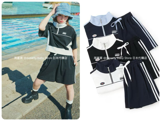 Lovetoxic Japan Kidswear Quick-Drying Sporty 2-Piece Set (140-170cm) Girls Summer TOPS PANTS 
