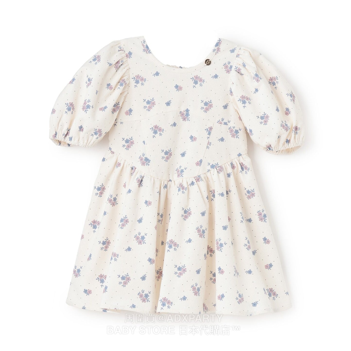 Japanese children's clothing pe#main puff sleeve dress 80-130cm girls autumn dresses 