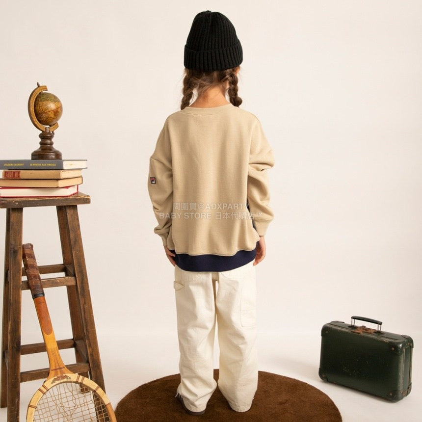 日本童裝 Branshes x FILA 拼色衛衣 100-150cm 男童款/女童款 秋季 TOPS