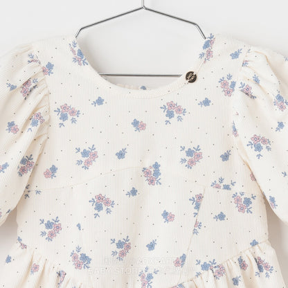 Japanese children's clothing pe#main puff sleeve dress 80-130cm girls autumn dresses 