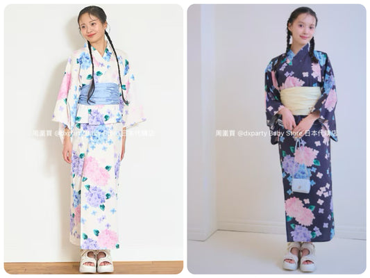 Lovetoxic 2Way Japanese Yukata Kimono 150-160cm Girls Summer Outerwear Dresses Japanese Summer Festival Special 