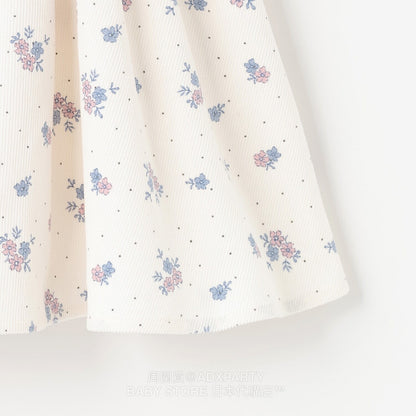 Japanese children's clothing pe#main puff sleeve dress 80-130cm girls autumn dresses 