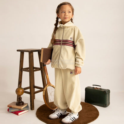 日本童裝 Branshes x FILA 針織燈芯絨外套 100-150cm 男童款/女童款 秋季 OUTERWEAR