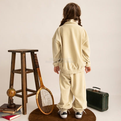 日本童裝 Branshes x FILA 針織燈芯絨外套 100-150cm 男童款/女童款 秋季 OUTERWEAR