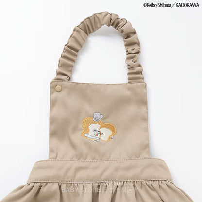 Japanese children's clothing pe#main x Bread Thief Apron with Chef Hat 80-130cm Girls Autumn TOPS 