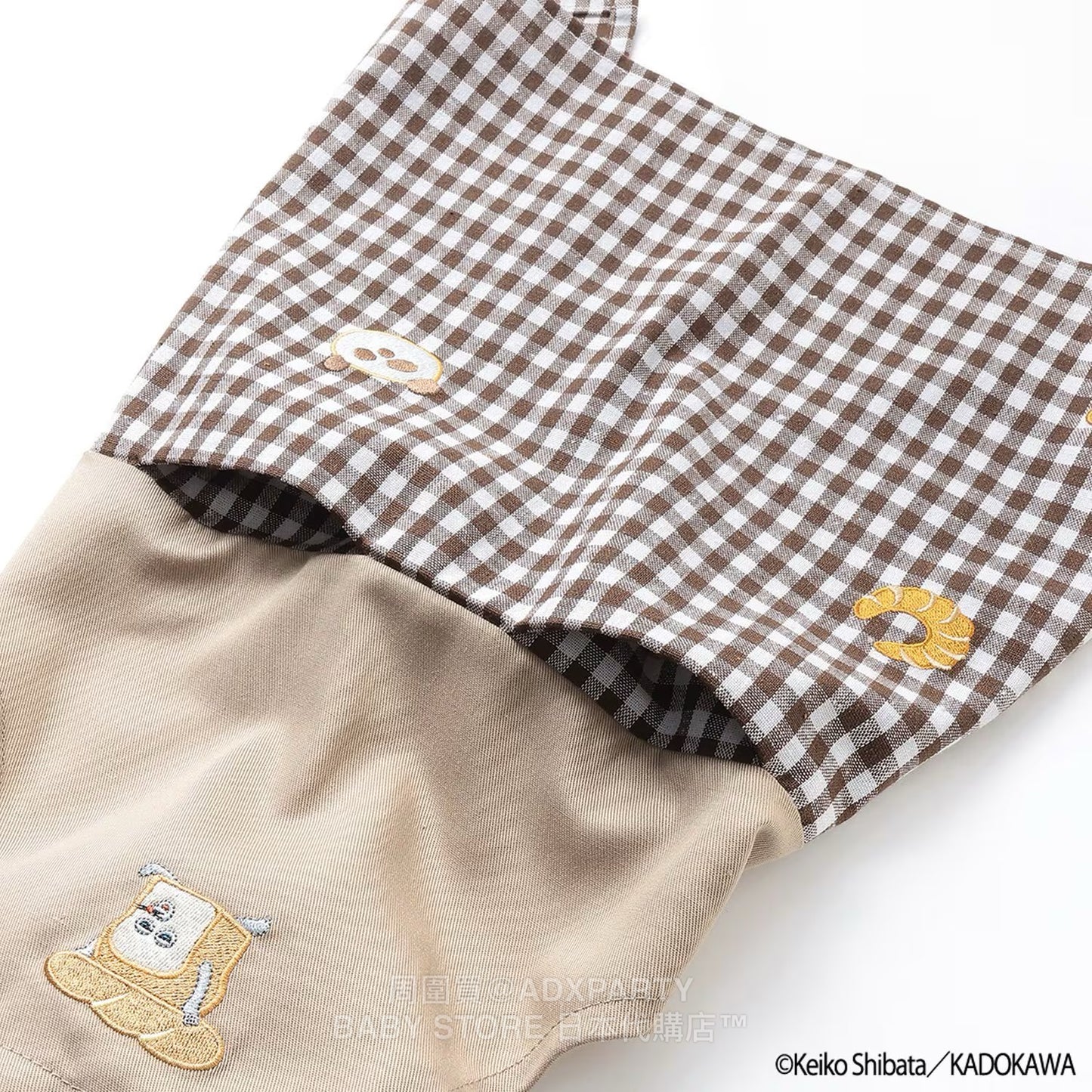 Japanese children's clothing pe#main x Bread Thief Apron with Chef Hat 80-130cm Girls Autumn TOPS 