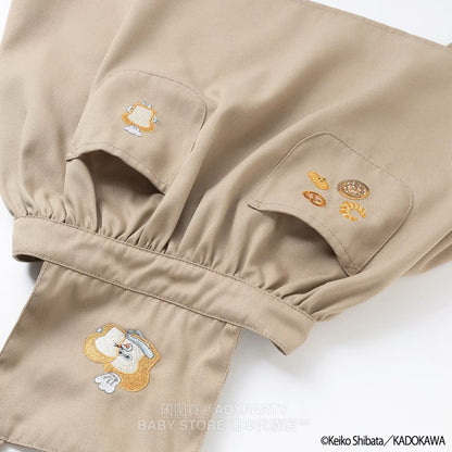 Japanese children's clothing pe#main x Bread Thief Apron with Chef Hat 80-130cm Girls Autumn TOPS 