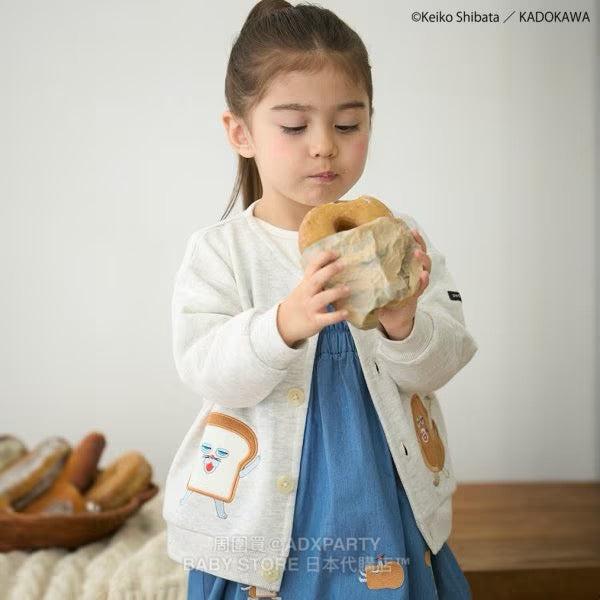 Japanese children's clothing pe#main x Bread Thief round neck jacket 80-130cm boys/girls autumn outerwear 