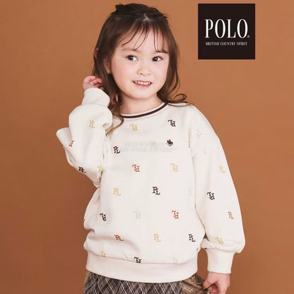 日本童裝  SLAP SLIP x POLO BCS 全印花衛衣 80-130cm 男童款/女童款 冬季 TOPS