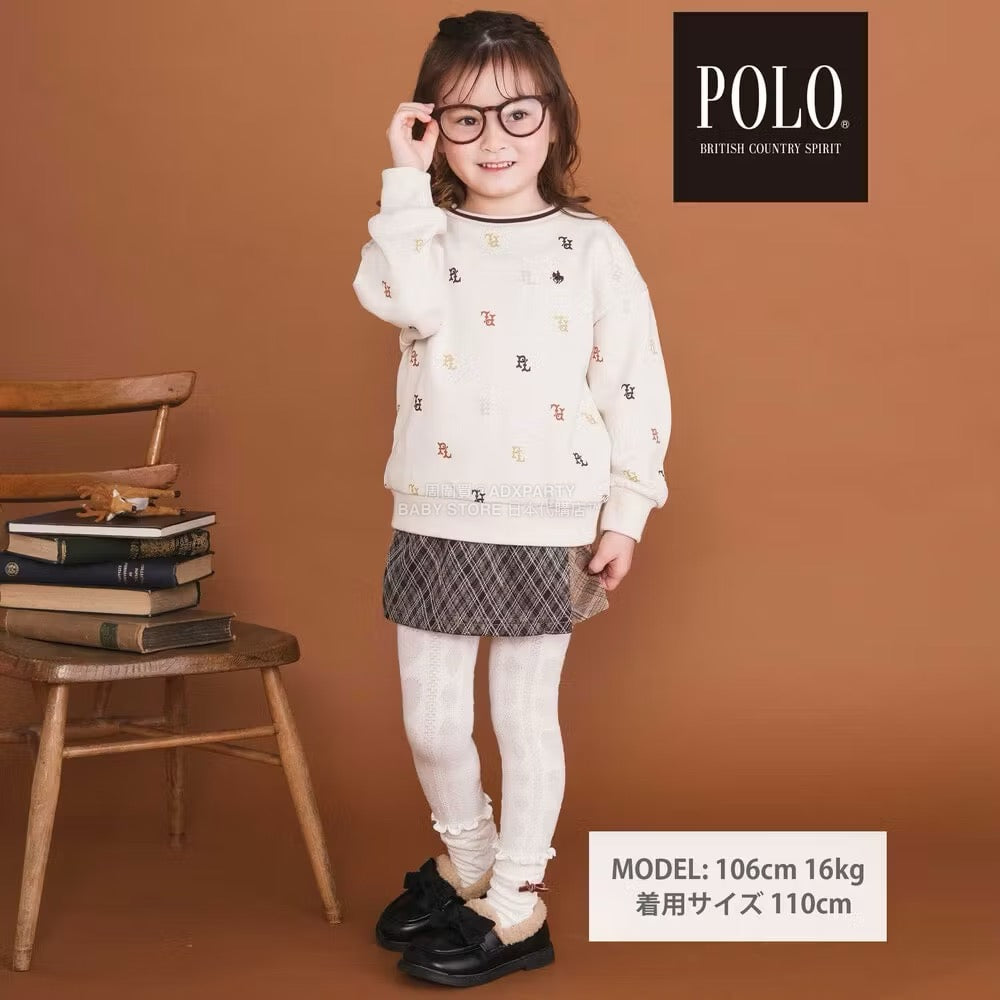 日本童裝  SLAP SLIP x POLO BCS 全印花衛衣 80-130cm 男童款/女童款 冬季 TOPS