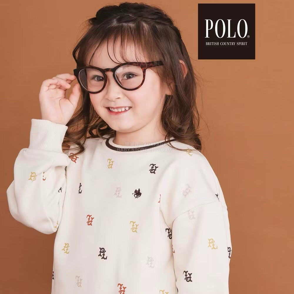 日本童裝  SLAP SLIP x POLO BCS 全印花衛衣 80-130cm 男童款/女童款 冬季 TOPS