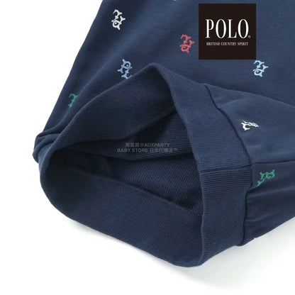 日本童裝  SLAP SLIP x POLO BCS 全印花衛衣 80-130cm 男童款/女童款 冬季 TOPS