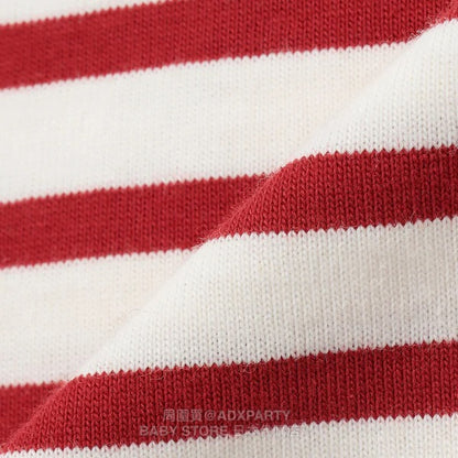 Japanese children's clothing pe#main x Bread Thief striped top 80-130cm boys/girls autumn TOPS 