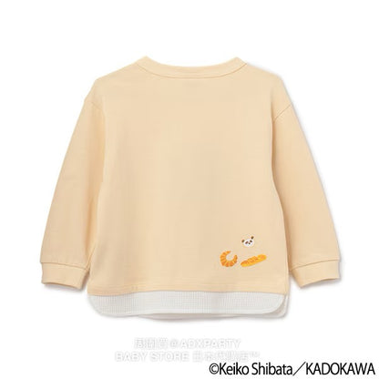 Japanese children's clothing pe#main x Bread Thief patchwork top 80-130cm boys/girls autumn TOPS 