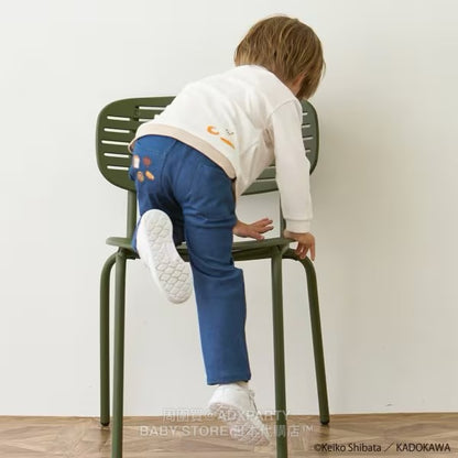 Japanese children's clothing pe#main x Bread Thief stretch casual pants 80-110cm boys' autumn PANTS 