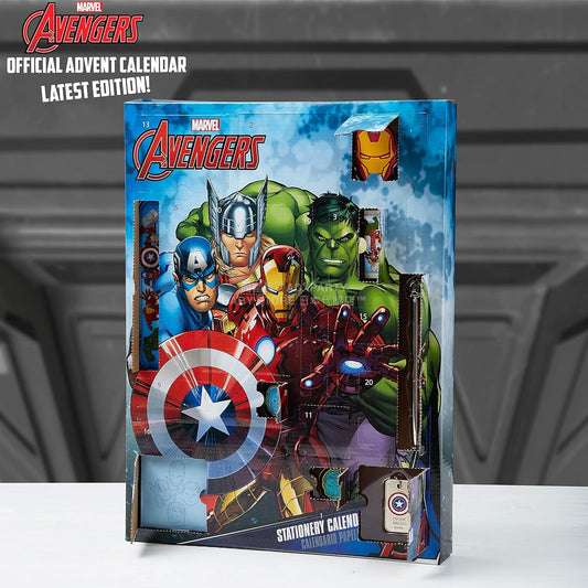 英美直送 Marvel Stationery and Accessories聖誕倒數日曆 兒童款 聖誕快樂特輯 聖誕倒數日曆 滿$900可加$25免運 Christmas Advent Calendars 2025