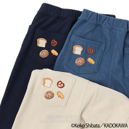 Japanese children's clothing pe#main x Bread Thief stretch casual pants 80-110cm boys' autumn PANTS 