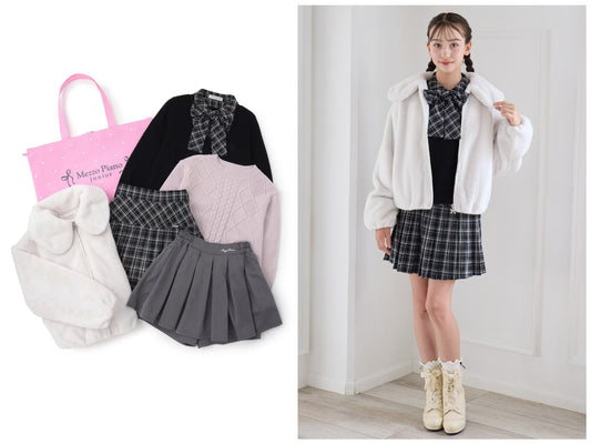 日本直送 mezzo piano junior 福袋5點 140-165cm 女童款 2027年日本新春福袋 【日本預售：2026年1月1日】