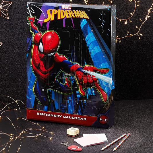 英美直送 Spiderman Stationery and Accessories聖誕倒數日曆 兒童款 聖誕快樂特輯 聖誕倒數日曆 滿$900可加$25免運 Christmas Advent Calendars 2025