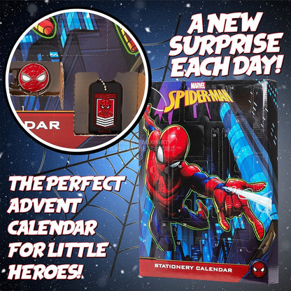 英美直送 Spiderman Stationery and Accessories聖誕倒數日曆 兒童款 聖誕快樂特輯 聖誕倒數日曆 滿$900可加$25免運 Christmas Advent Calendars 2025
