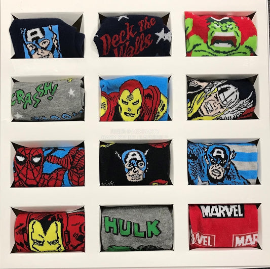 英美直送 Marvel Socks 12 Days聖誕倒數日曆 兒童款 聖誕快樂特輯 聖誕倒數日曆 滿$900可加$25免運 Christmas Advent Calendars 2025