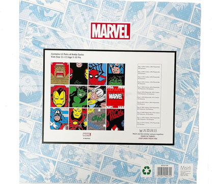 英美直送 Marvel Socks 12 Days聖誕倒數日曆 兒童款 聖誕快樂特輯 聖誕倒數日曆 滿$900可加$25免運 Christmas Advent Calendars 2025