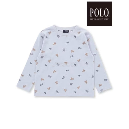 日本童裝  SLAP SLIP x POLO BCS 全印花上衣及刺繡小熊背心套裝 80-130cm 男童款/女童款 秋季 TOPS
