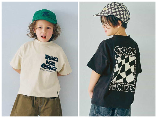 日本童裝 p.premier 字母圖案上衣 80-140cm 男童款 夏季 TOPS