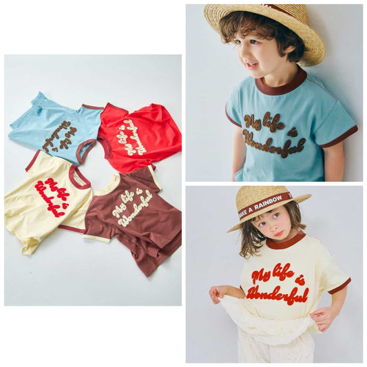 日本童裝 p.premier 字母上衣 80-140cm 男童款/女童款 夏季 TOPS