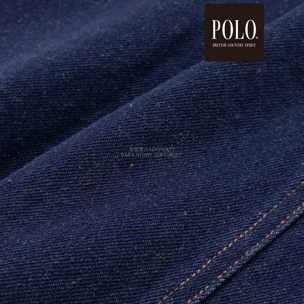 日本童裝  SLAP SLIP x POLO BCS 胸袋牛仔背帶裙 80-130cm 女童款 秋季 DRESSES