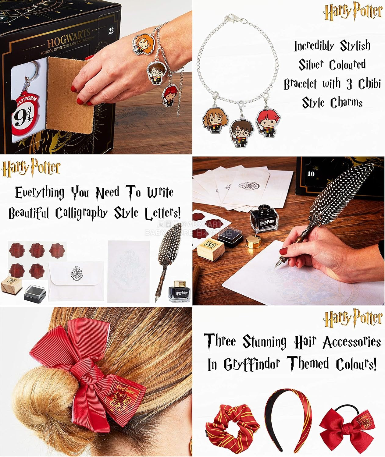 英美直送 Harry Potter Stationery Socks & Accessories聖誕倒數日曆 兒童款 聖誕快樂特輯 聖誕倒數日曆A 滿$900可加$25免運 Christmas Advent Calendars 2025