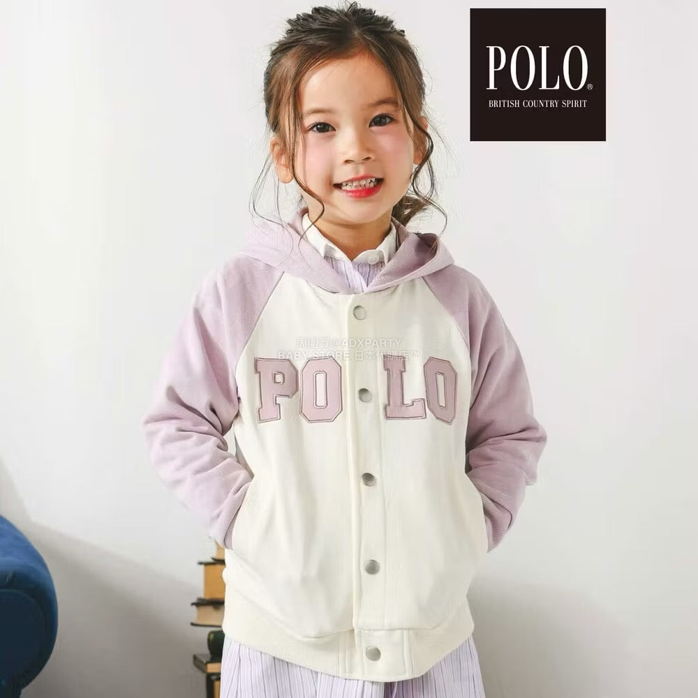 日本童裝  SLAP SLIP x POLO BCS 連帽刺繡logo外套 80-130cm 男童款/女童款 秋季 OUTERWEAR
