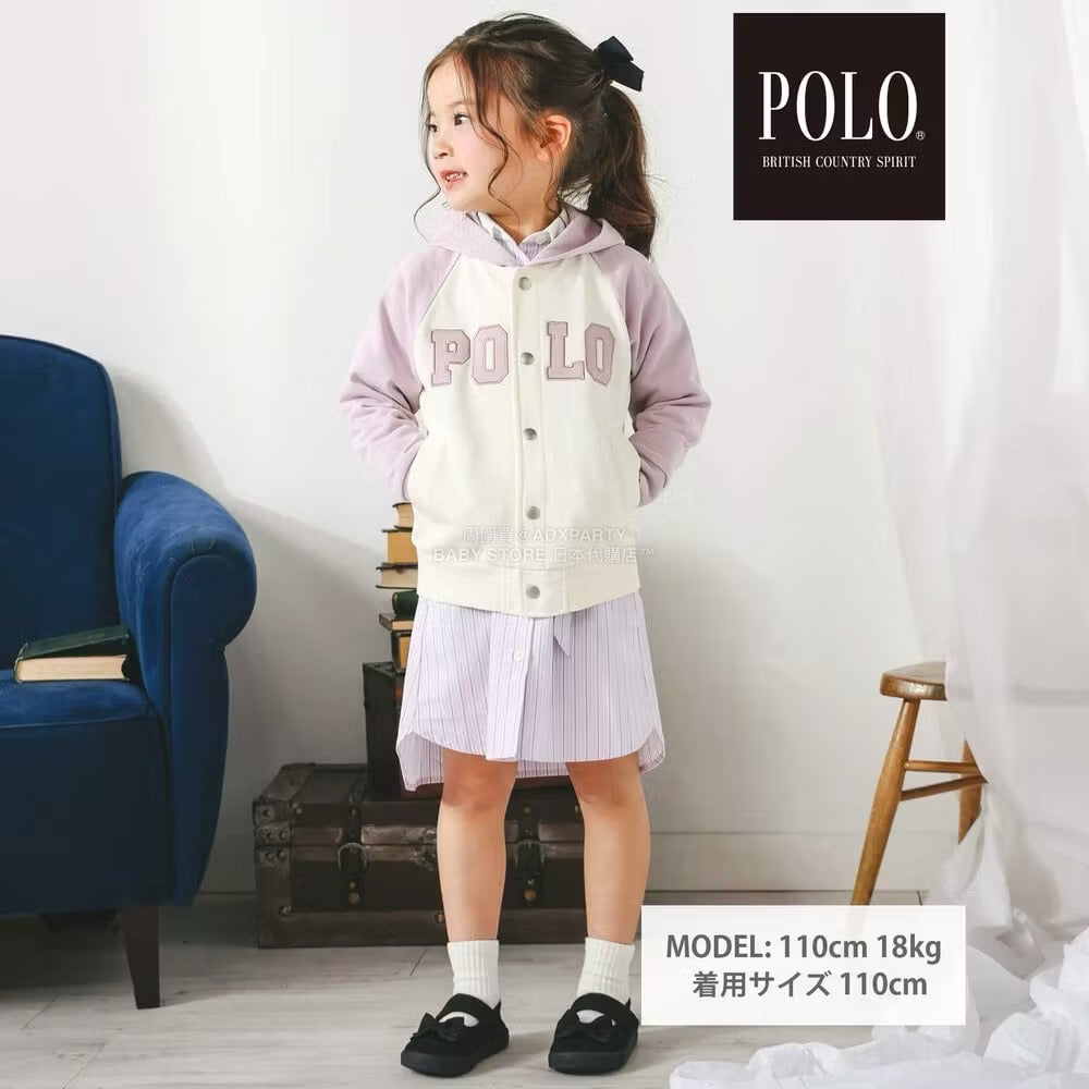 日本童裝  SLAP SLIP x POLO BCS 連帽刺繡logo外套 80-130cm 男童款/女童款 秋季 OUTERWEAR
