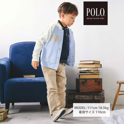 日本童裝  SLAP SLIP x POLO BCS 連帽刺繡logo外套 80-130cm 男童款/女童款 秋季 OUTERWEAR
