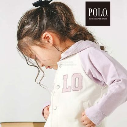 日本童裝  SLAP SLIP x POLO BCS 連帽刺繡logo外套 80-130cm 男童款/女童款 秋季 OUTERWEAR
