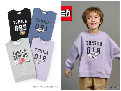 日本童裝 b・R# x Tomica 速乾系列 車車衛衣 90-130cm 男童款 冬季 TOPS