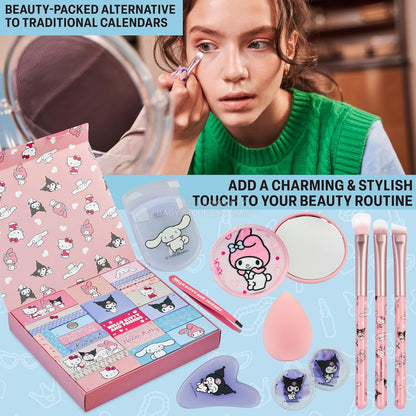 英美直送 Hello Kitty and Friends Pamper Gift Set聖誕倒數日曆 兒童款 聖誕快樂特輯 聖誕倒數日曆A 滿$900可加$25免運 Christmas Advent Calendars 2025