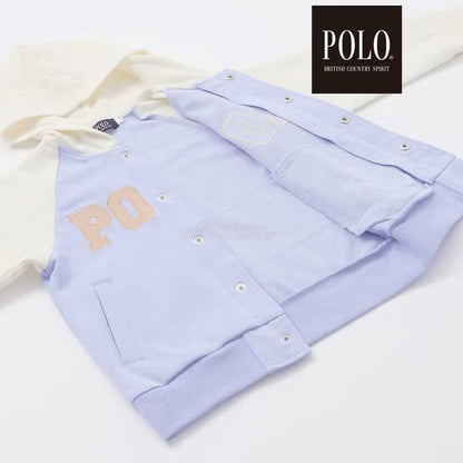 日本童裝  SLAP SLIP x POLO BCS 連帽刺繡logo外套 80-130cm 男童款/女童款 秋季 OUTERWEAR