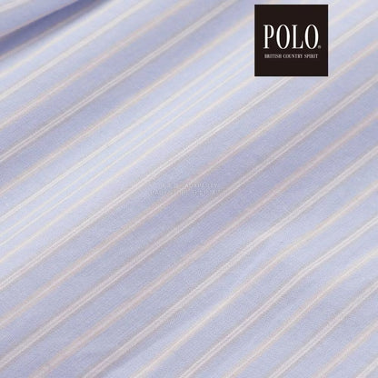 日本童裝  SLAP SLIP x POLO BCS 雙色條紋領口袖口襯衫 80-130cm 男童款/女童款 秋季 TOPS