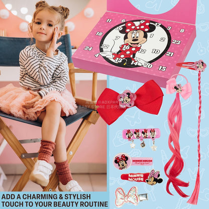 英美直送 Disney Minnie Mouse Hair Accessories & Jewellery聖誕倒數日曆 兒童款 聖誕快樂特輯 聖誕倒數日曆 滿$900可加$25免運 Christmas Advent Calendars 2025