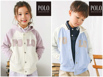 日本童裝  SLAP SLIP x POLO BCS 連帽刺繡logo外套 80-130cm 男童款/女童款 秋季 OUTERWEAR