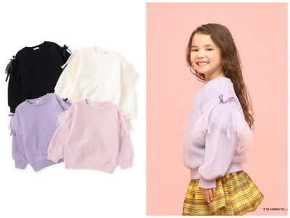 日本童裝 Ly# mine 速乾系列 柔軟薄紗衛衣 100-150cm 女童款 冬季 TOPS