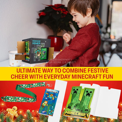 英美直送 Minecraft Stationery & Accessories聖誕倒數日曆 兒童款 聖誕快樂特輯 聖誕倒數日曆 不參與$900免運 滿$900可加$25免運 Christmas Advent Calendars 2025