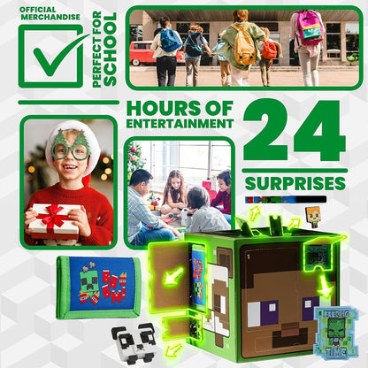 英美直送 Minecraft Stationery & Accessories聖誕倒數日曆 兒童款 聖誕快樂特輯 聖誕倒數日曆A 不參與$900免運 滿$900可加$25免運 Christmas Advent Calendars 2025