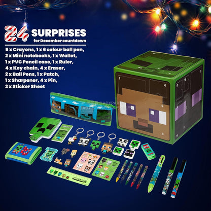 英美直送 Minecraft Stationery & Accessories聖誕倒數日曆 兒童款 聖誕快樂特輯 聖誕倒數日曆A 不參與$900免運 滿$900可加$25免運 Christmas Advent Calendars 2025