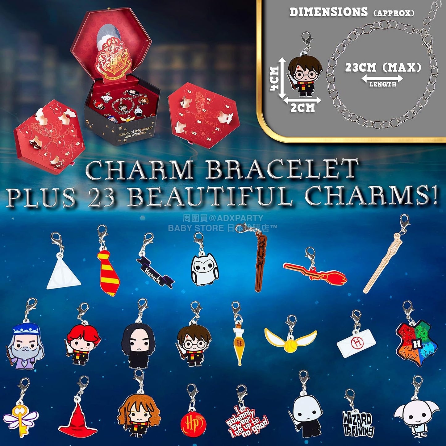 英美直送 Harry Potter Jewellery聖誕倒數日曆 兒童款 聖誕快樂特輯 聖誕倒數日曆 不參與$900免運 滿$900可加$25免運 Christmas Advent Calendars 2025